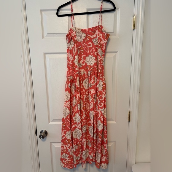 Zara Collection Cotton Linen Blend Bloggers Favorite Midi Dress - Picture 5 of 13